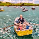 Yellow rowing boat