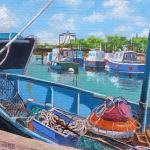 Fishing boat at Lymington quay